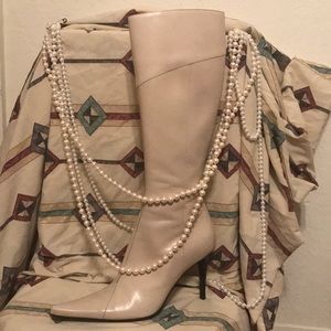 Mario Bologua cream colored boots